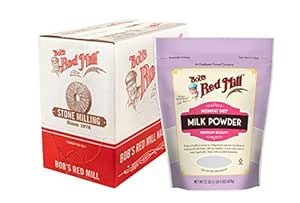 Bob's Red Mill Non-Fat Dry Milk Powder, 22oz (Pack of 4) - Makes 26 Cups per Bag, Made in USA, Unflavored, Kosher