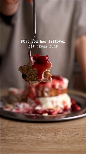 French Toast Recipe with Leftover Hot Cross Buns | Easy Brunch Idea