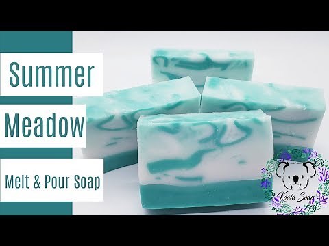 Melt and Pour Soap Tutorial Making Summer Meadow Melt and Pour Soap Base & Silicone Mold