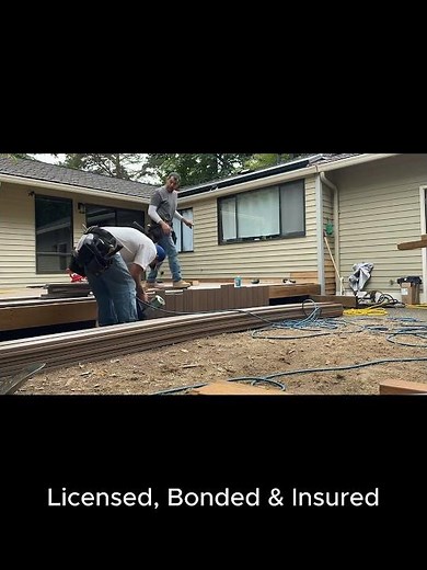 Petra Decks crew in action. Deck Builder in Seattle Eastside