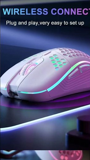 Upgrade your setup with the 2.4G Wireless RGB Gaming Mouse 🔥
