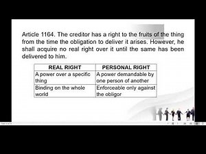 ObliCon Class Arts. 1163 and 1164, Chapter 2