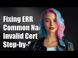 Fixing net::ERR_CERT_COMMON_NAME_INVALID Error: Step-by-Step Guide