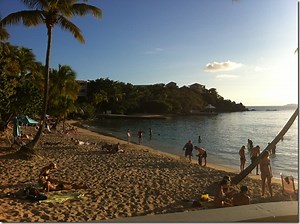 Dinner At Sunset Grill In Secret Harbor, St Thomas - Points Miles & Martinis