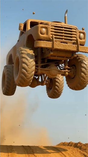 Clay Monster Truck ka Dangerous Jump! 🚀 #viral #funny #shortsindia #crazyexperiment