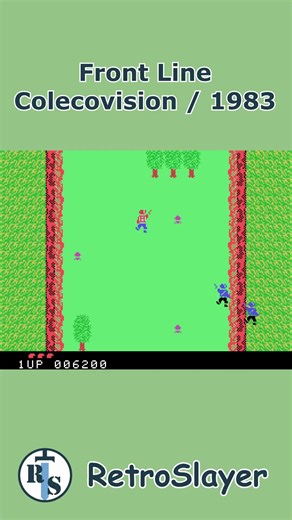 Charging into enemy territory on ColecoVision classic Front Line. Toss grenades, drive tanks, and push to the bunker. Still a blast to play. #FrontLine #ColecoVision #RetroGaming | Retro Slayer