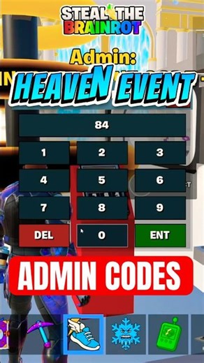 *BEST* SECRET ADMIN CODES HEAVEN EVENT Fortnite STEAL THE BRAINROT