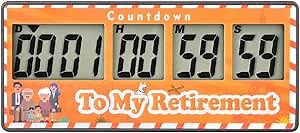 Yooreal Digital Kitchen Timer,Retirement Countdown Timer 9999 Days,Magnet Design,Loud Alarm,Tracks Wedding Vacation Working Cooking Baby Birth (Yellow)