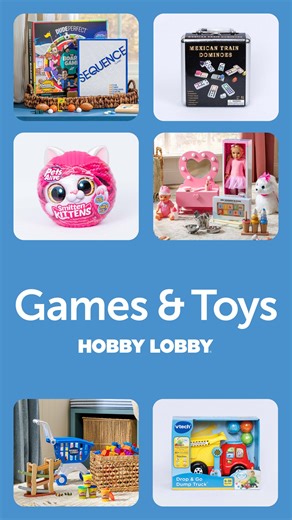 Bring the family together with games and toys from Hobby Lobby®! 🧩 Stock up on puzzles, board games and toys for less when you shop online or in-store today. https://bit.ly/3IY9Mlf | Hobby Lobby