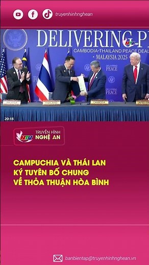 Cambodia and Thailand sign joint statement on peace agreement