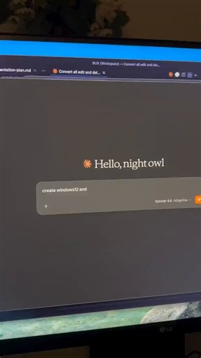 Claude actually wants to build Windows 12 from scratch… lmao 🤣🤣