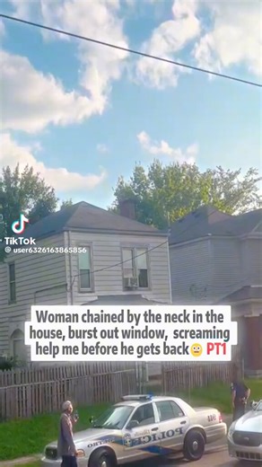 She didn’t just open a window… she BROKE OUT of it 😳A woman chained by the neck inside a house smashes through a window screaming “HELP ME before he gets back…”Let that sink in.This isn’t a movie. This is real life.Imagine the fear it takes to risk EVERYTHING just to escape.If you heard those screams… what would you do? 👀