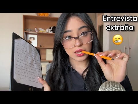 ASMR awkward job interview | weird questions 🤯 ❓