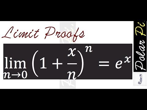 (Limit Proofs) Lim as n goes to infinity of (1+x/n)^n