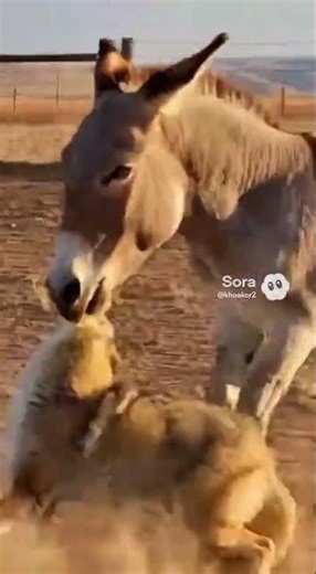 Coyote Messed With the WRONG Donkey!
