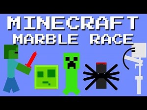 24 + 1 Marble race special : Minecraft Race (10K Subs Special)