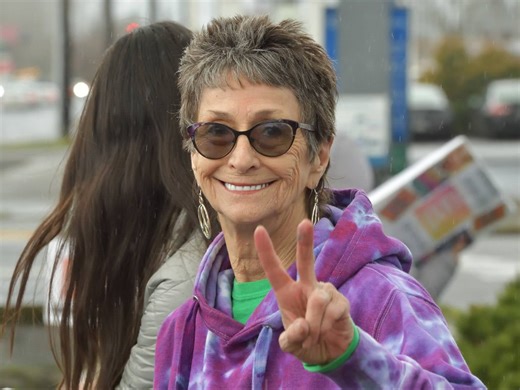 A selection of photos from the ICE OUT citywide protest in Longview and Kelso, WA. Photos by Greg Myers. | Cascade Forward