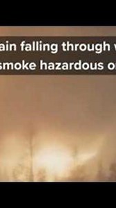 Rain and wildfire smoke🌧️