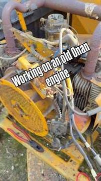Working on an old Onan engine