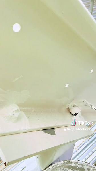 Intumescent steel coatings protect steel from reaching structural failure temperatures and with steel protection from Nullifire these will maintain structural stability for up to 120 minutes, giving the emergency services time to evacuate people from the structure and stop the fire. #Paint #painting #paintok #paintingprocess #intumescent #Firestop #Stopfire #Intumescentcoating