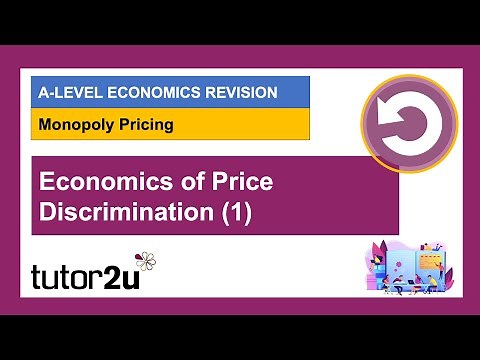 Price Discrimination: Aims and Types (Video 1 of 4)