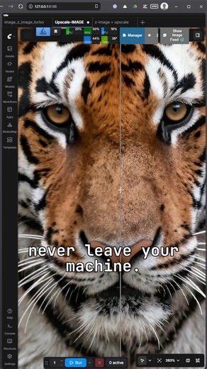 4K upscaling without paying a dime #ai #comfyui #shorts