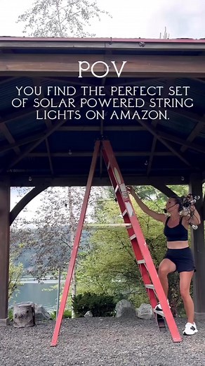 500 reactions · 79 shares | POV: You Find the BEST Solar Powered String Lights on AMAZON 懶 #fbreels #reelsfb #reelsviral #amazonmusthaves #Amazon #amazondeals #OutdoorLiving #summerfun #solarpower #patiodecor #patiodesign #amazonhome #amazonhomefinds | The Hillary Style | Facebook