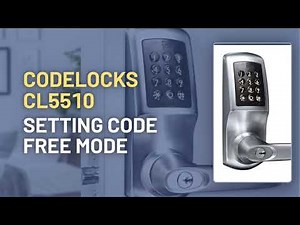 CodeLocks CL5510: Setting Code Free Mode