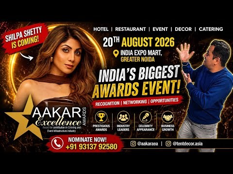 AAKAR 2026 🤩 Shilpa Shetty Giving Awards! / Aakar 2026 greater noida coming soon