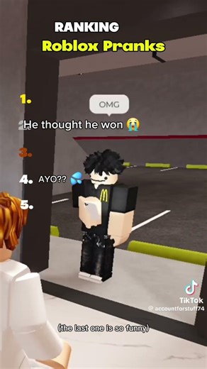 Ranking Roblox Pranks 😭🤣 #funny #pranks #roblox