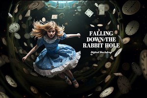 Falling Down the Rabbit Hole Digital Backdrop Fairy Tale Photography Background Alice in Wonderland Digital Background for Fantasy Composite - Etsy UK