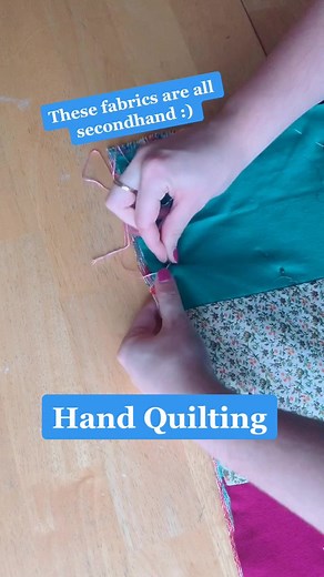Hand Quilting Tutorial: Running Stitch ASMR ☺️