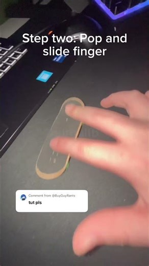 How to Ollie for beginner fingerboarders #fingerboard #tutorial