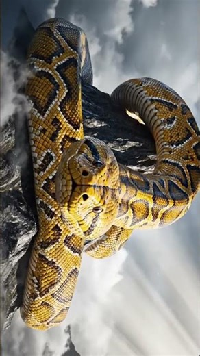 Terrifying Giant 3D Snake Illusion: Turn Your Phone Before It Attacks! 🐍 #ai #trending #viral