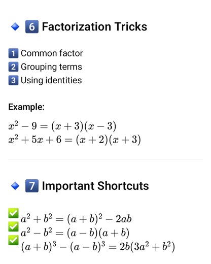 Factorisation of quadratic equation | Mathematics Centre