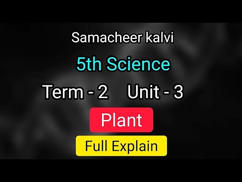 Plant | Unit 3 | term 2 | 5th std science | full explain | Samacheer kalvi | Class 5 unit 3 plant |