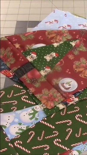 Scrappy Stack & Whack Christmas Tree Quilt Top - Part 3