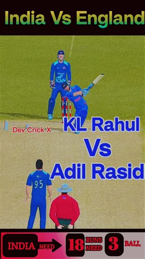 💥 Last 3 Balls 18 Runs – India Creates History vs England 🔥 #gaming #cricket #youtube #shorts