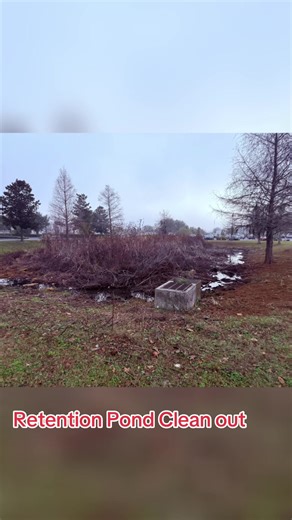 Retention Pond cleanout Lake city Florida #pond #caterpillar #excavator