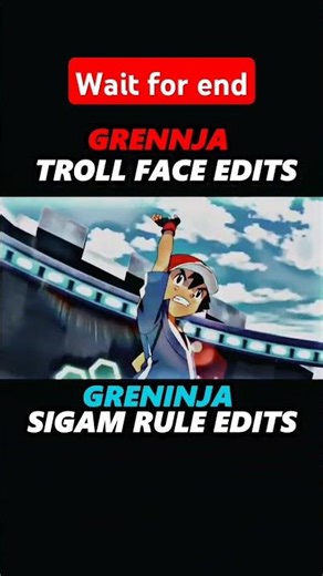 Ash Greninja VS Charizard ll Greninja X Troll Face Edits ll #shorts #pokemon #shortsfeed