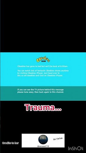 CBeebies 2005 Incident Trauma……………..