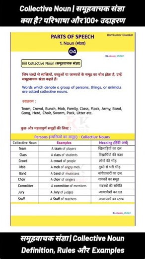 What is a Collective Noun? – Definition and 100+ Examples #noun #collectivenoun