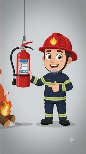🧯 Fuego Clase A: ¡Aprende a apagarlo correctamente! 🔥 #shorts #prevencionderiesgos