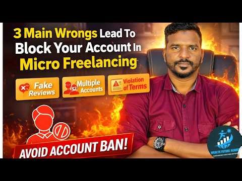 Microtask Websites-ல் Account Block ஆகும் 3 Reasons 🚫 | ⚠️ இந்த 3 Mistakes தவிர்க்கவும் |WF Academy