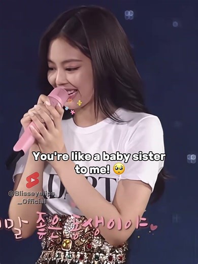 Jennie thanks Lisa for being like a baby sister to her 🥰🥰#blackpink #jennie #lisa #shorts