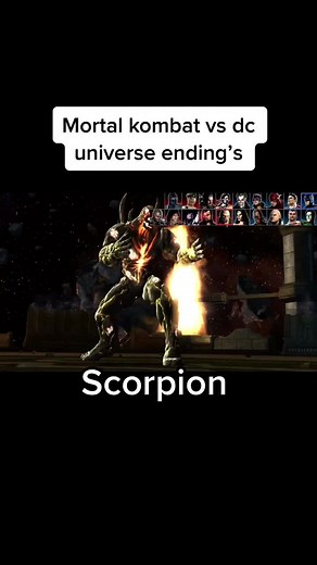 Scorpion’s mortal kombat vs dc universe ending. #firstvideo #mortalkombat #fypシ #mortalkombatvsdcuniverse #scorpion#ending