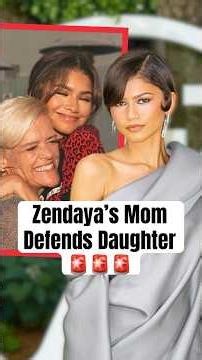 Zendaya’s Mom Defends Daughter #shorts #zendaya #euphoria