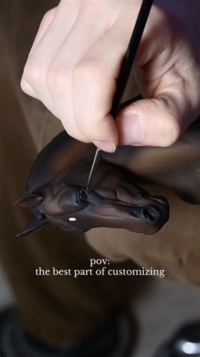 The Best Part of Customizing Model Horses #breyer #breyerhorses #modelhorse #horse #painting #art