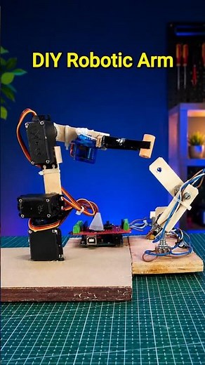 Arduino DIY Wooden Robotics Robot Arm + SG90 / MG996 Servo Motor