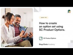 How to create Option Sets using SC Product Options